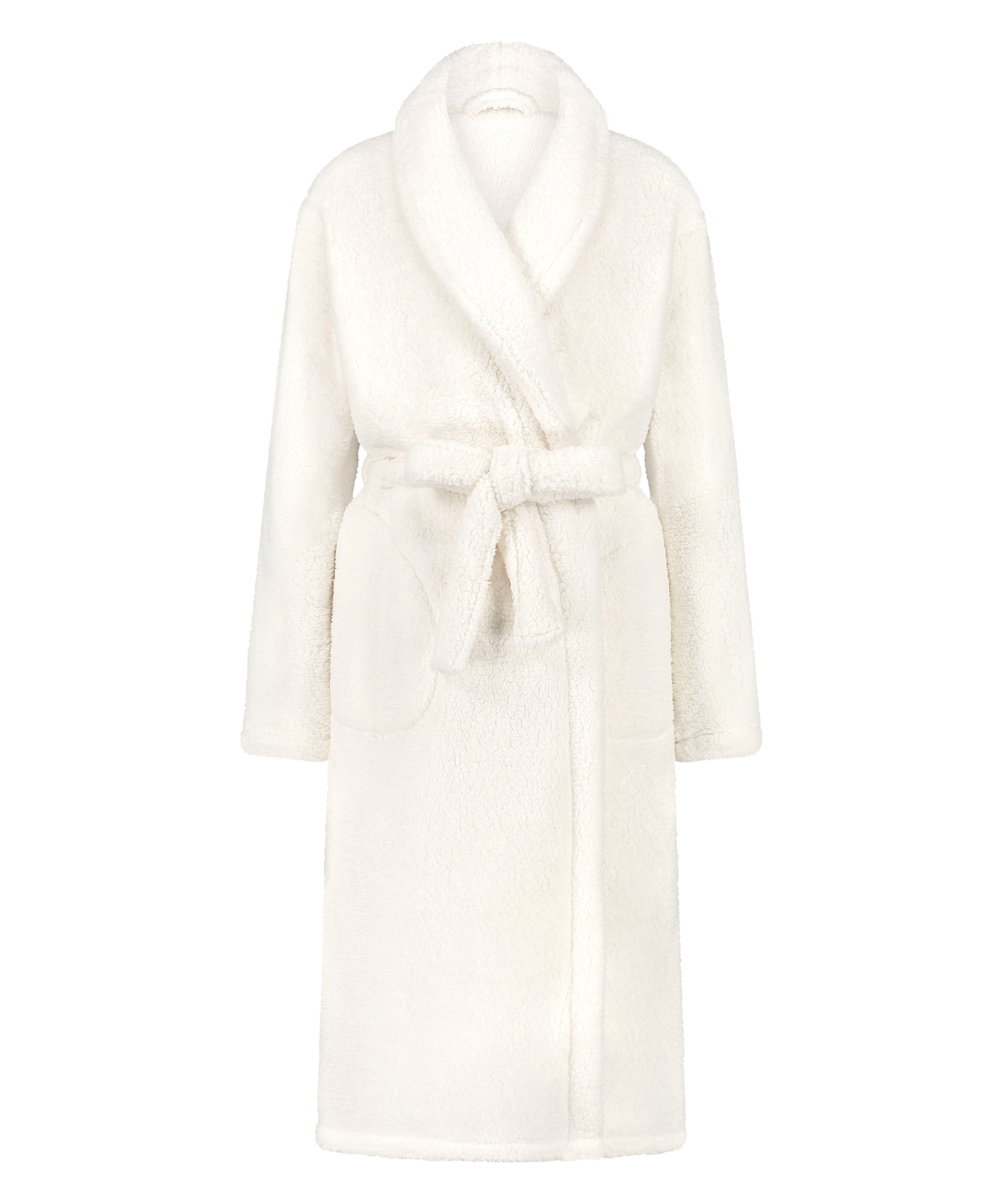Peignoir Fleece, Blanc, main