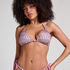 Haut de bikini triangle Cali, Rose