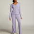 Pyjamahosen Pointelle, Lila