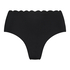 Slip de Bikini Rio Scallop, Noir