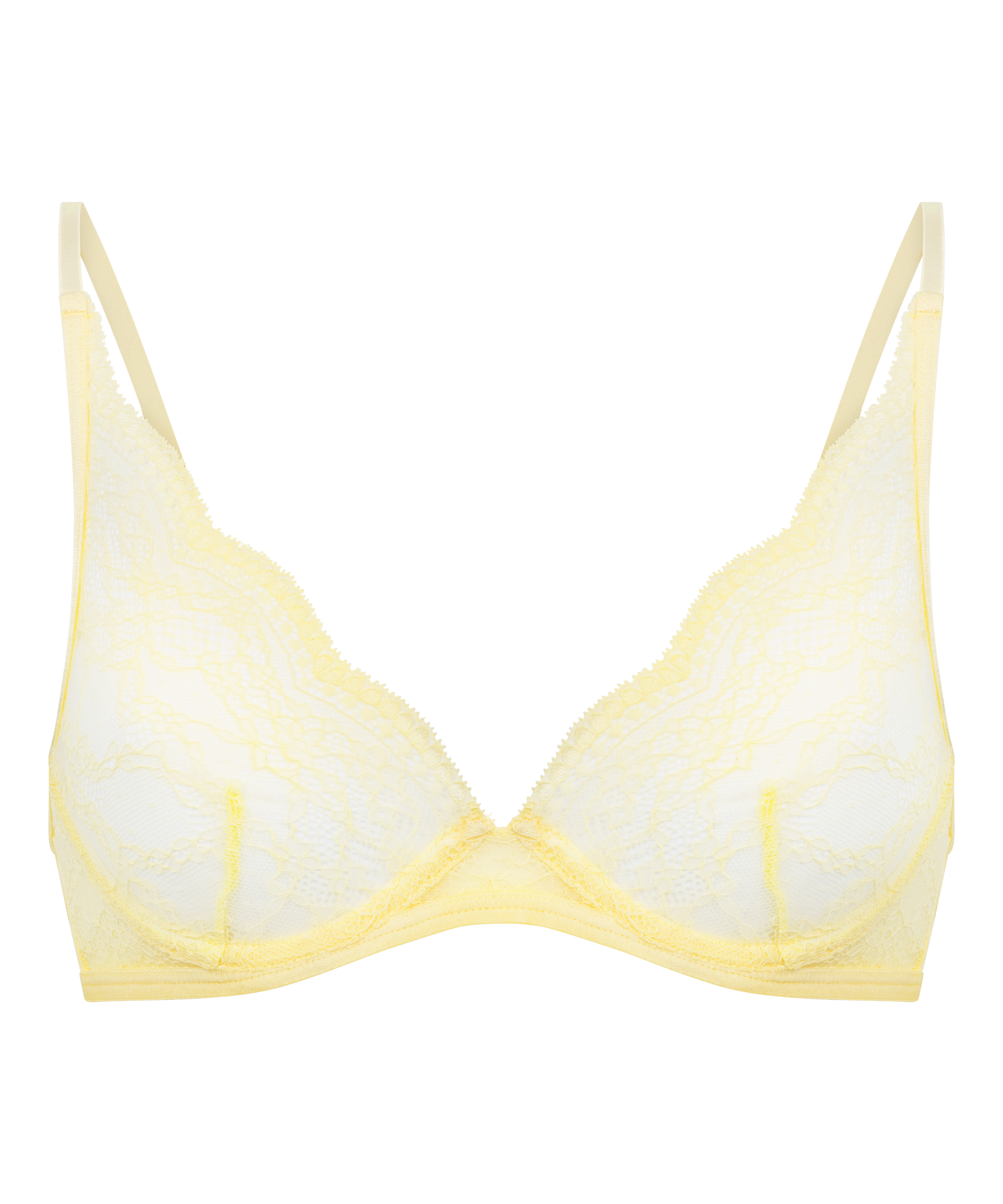 Soutien-gorge &agrave; armatures non-pr&eacute;form&eacute; Isabelle, Jaune, main