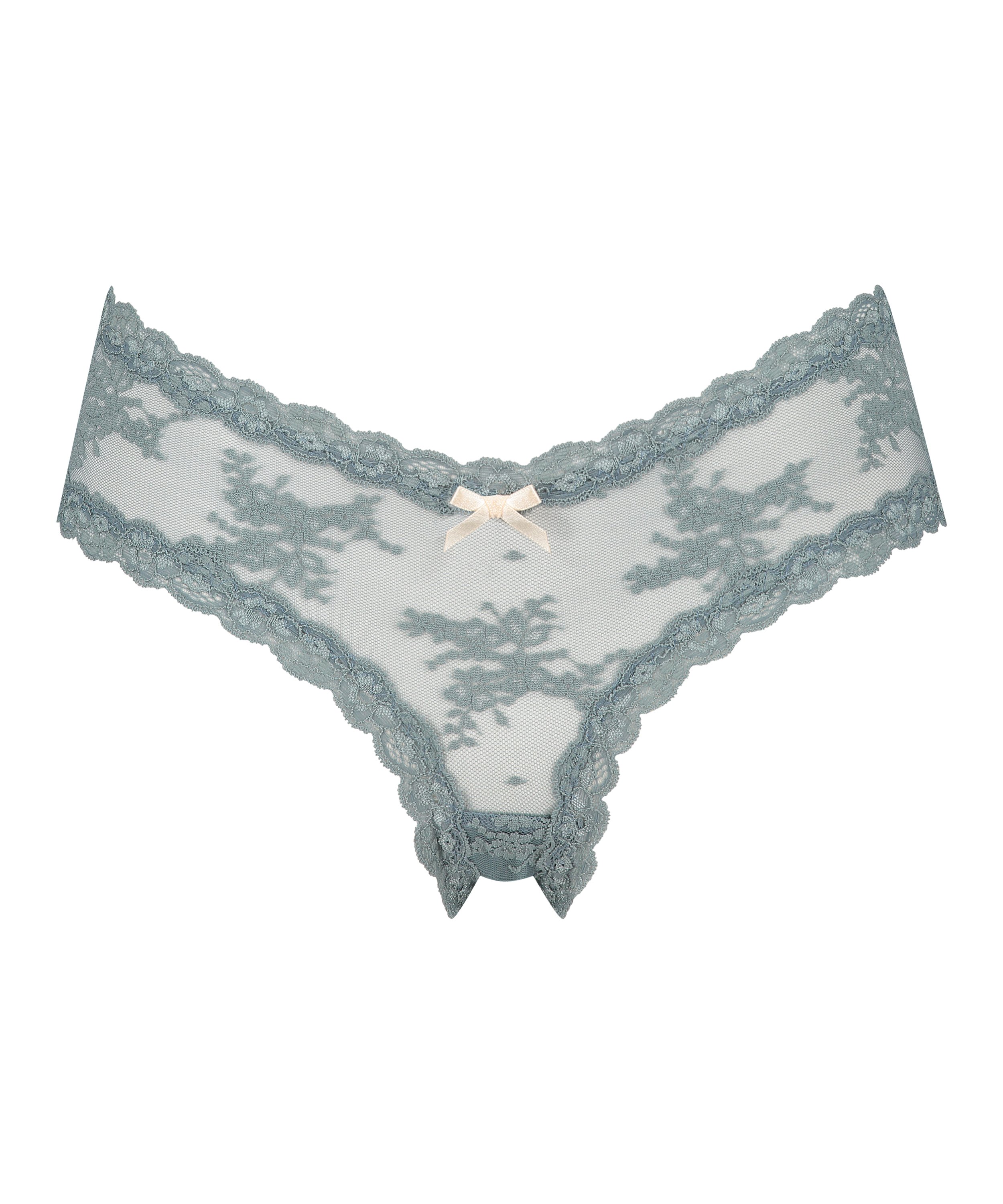 Slip brésilien V-shape mesh, Vert, main