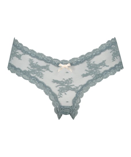 Slip brésilien V-shape mesh, Vert
