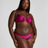 Marrakech Wattiertes Bügel-Bikinioberteil, Rot