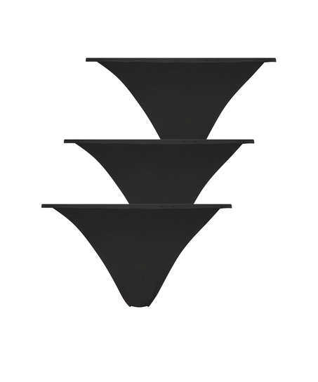 3er-Pack Invisible Strings, Schwarz