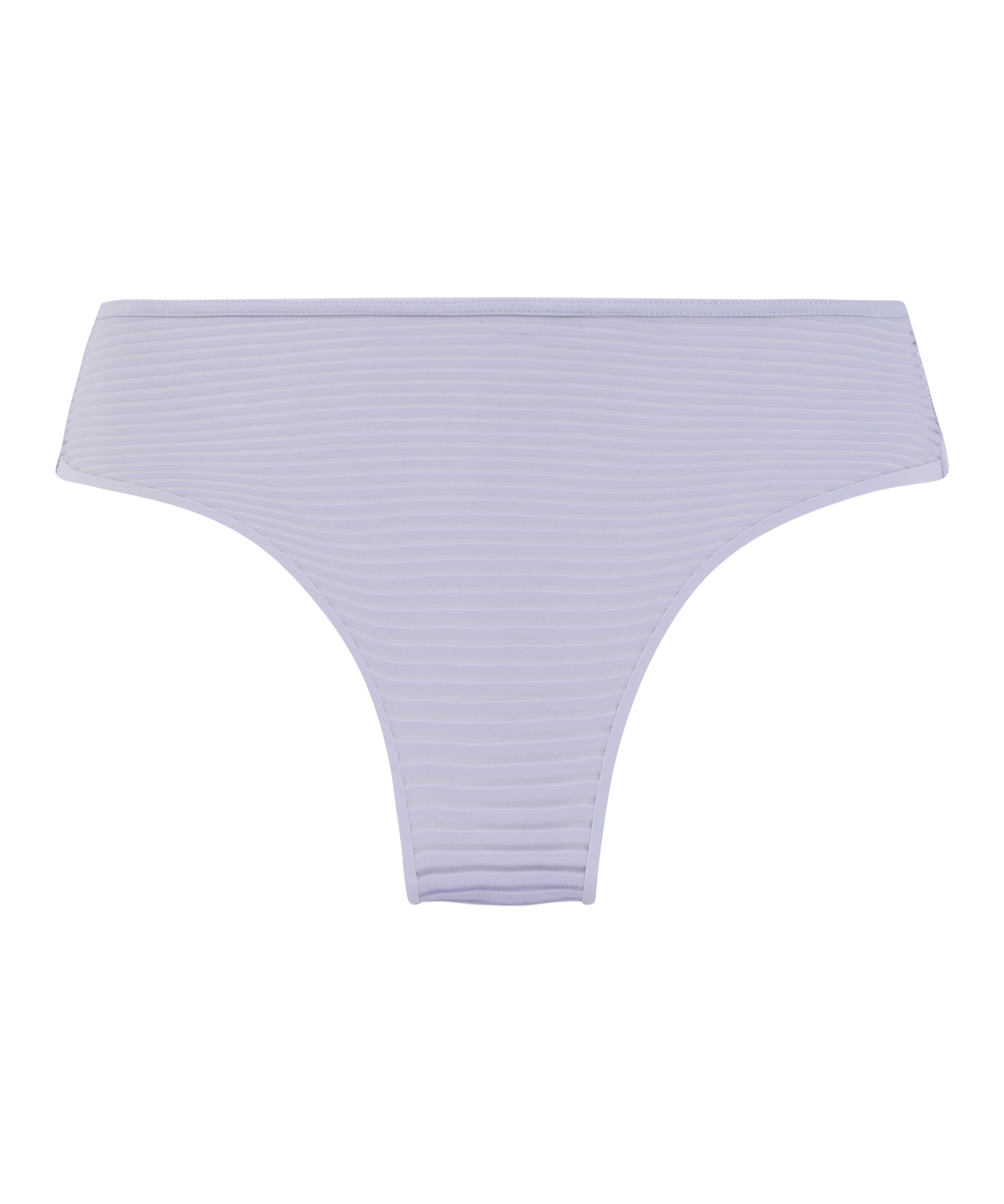 Slip brésilien invisible Stripe mesh, Violet, main