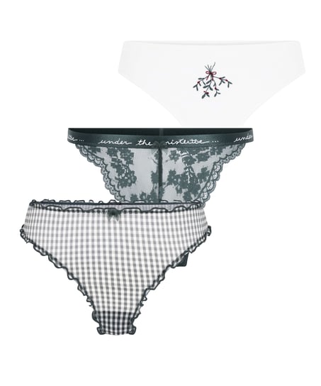 Weihnachtsstring-Geschenkset, Grün