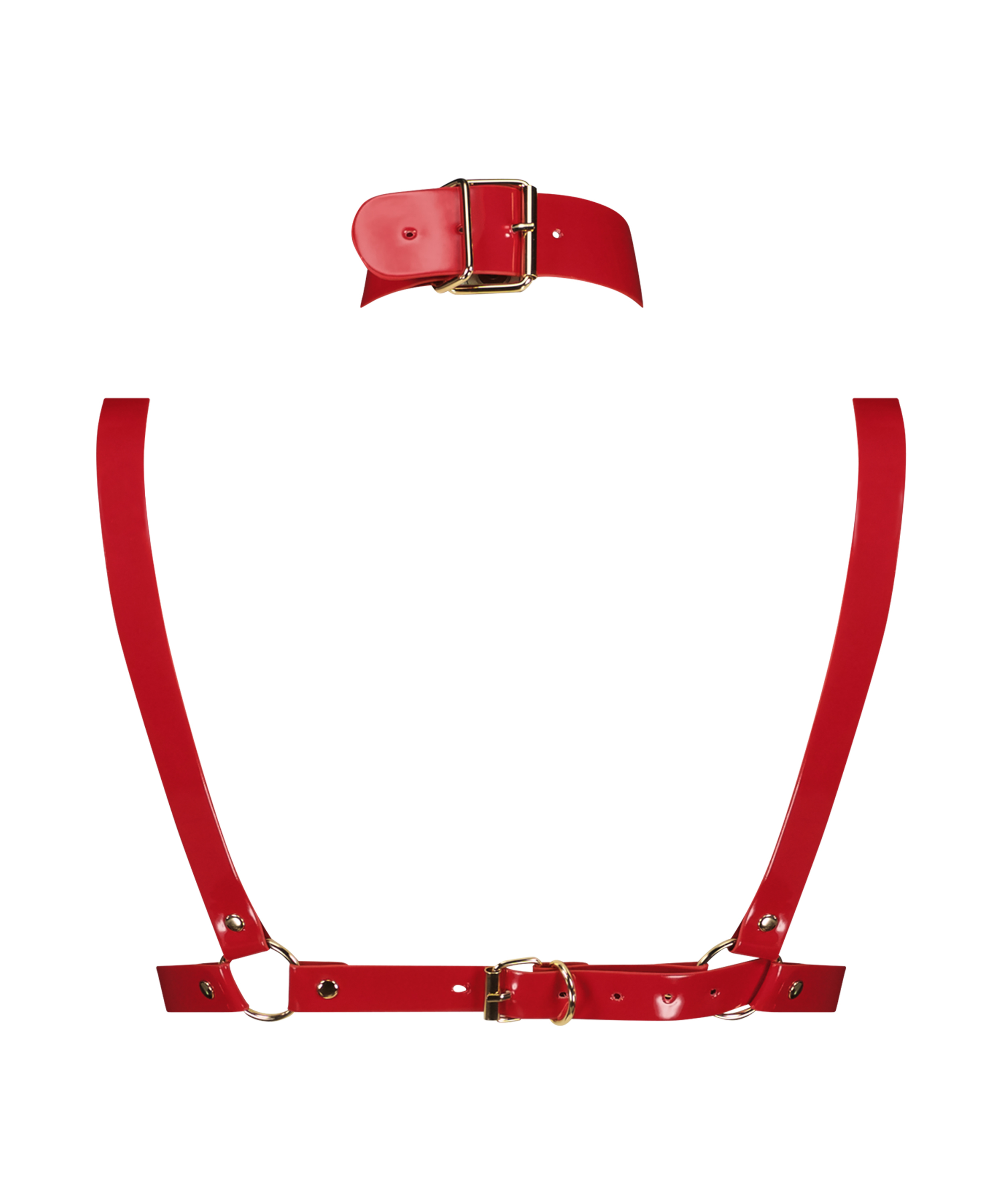 Private Choker Harness, Rot, main
