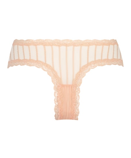 Slip brésilien V-shape mesh, Orange