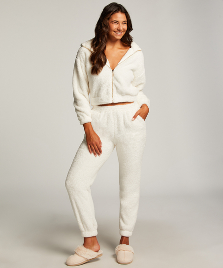 Pantalon de jogging polaire Snuggle, Blanc