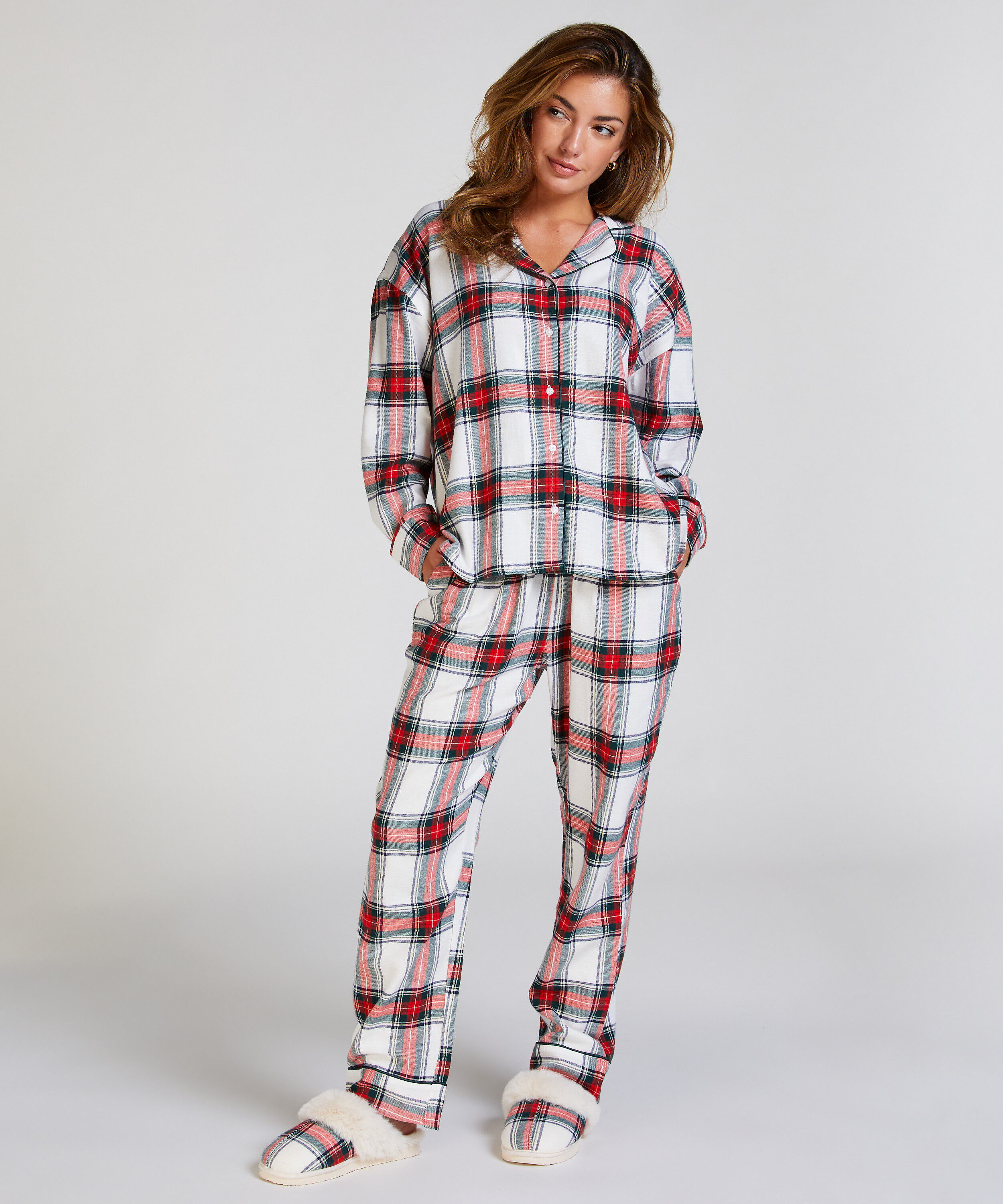 Pyjamatop aus Flanell