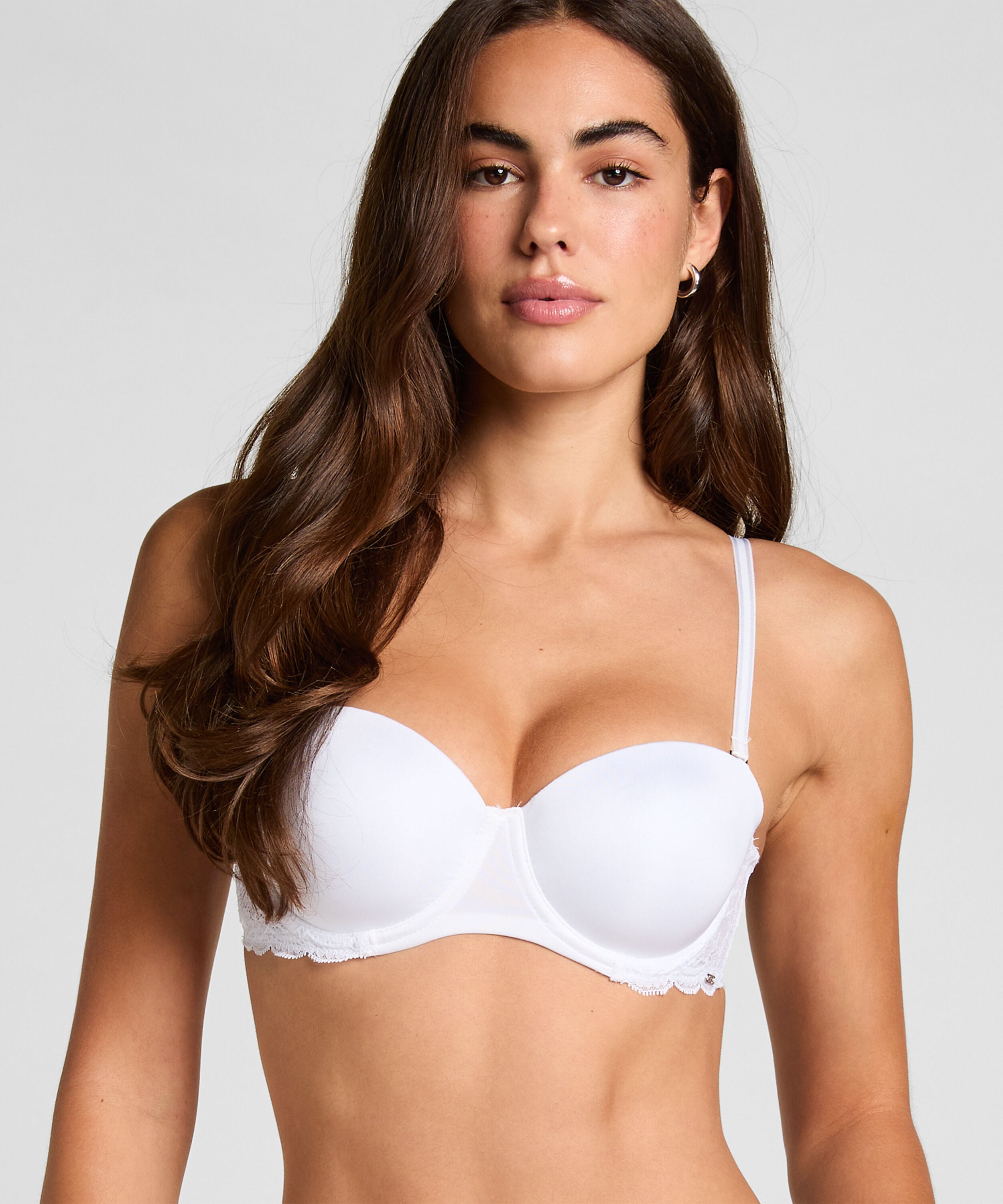 Vorgeformter Bügel-BH Angie, strapless, Weiß Vorgeformter Bügel-BH Angie, strapless, Weiß