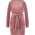 Peignoir court Velours, Violet