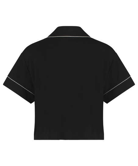 Veste à manches courtes en jersey Essential, Noir