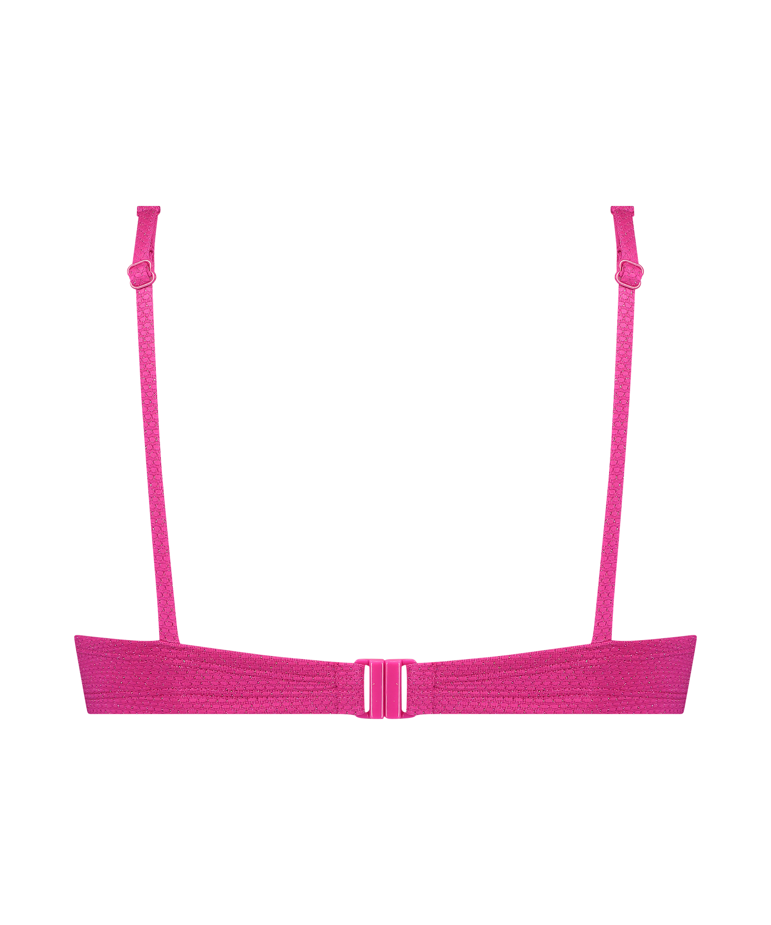 Lurex-Bikinioberteil Scallop, Rose, main