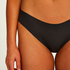 Slip invisible en coton, Noir