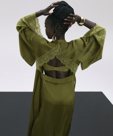 Kimono Satin, Grün