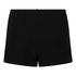 Pointelle-Shorts, Schwarz