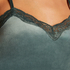 Cami Top Velours Lace, Gr&uuml;n