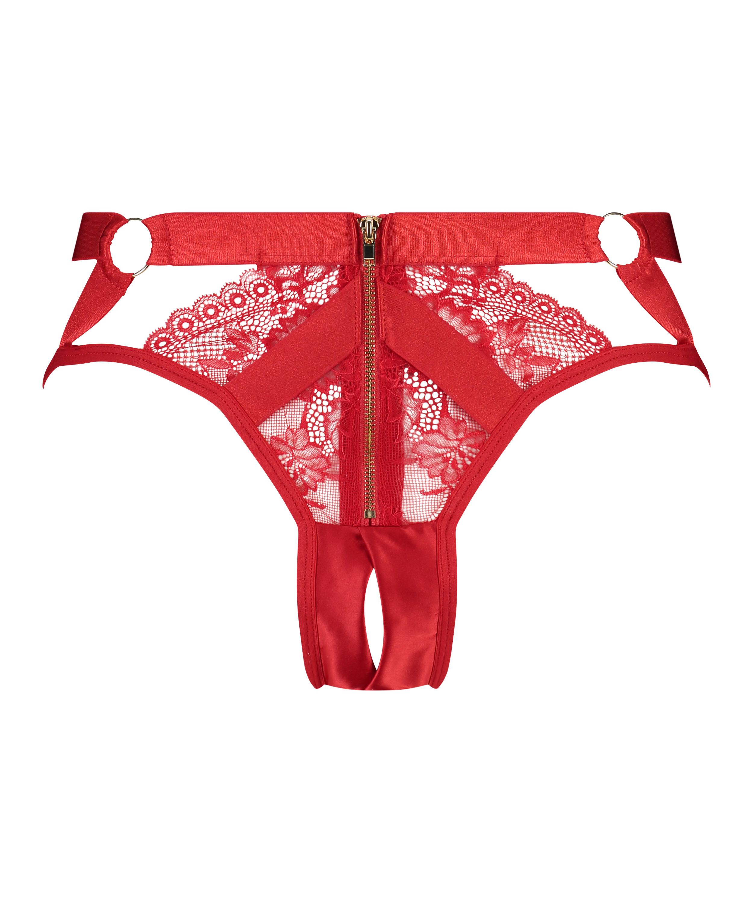 Brazilian-Slip mit Öffnung im Schritt Clementine, Rot, main