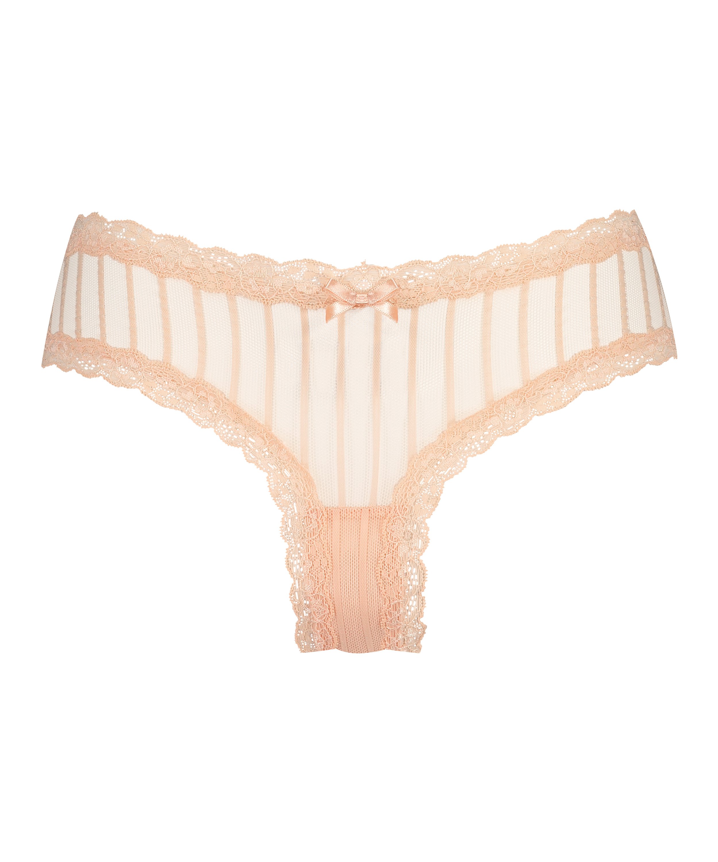 Slip brésilien V-shape mesh, Orange, main