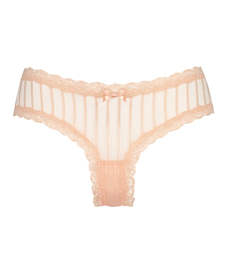 Slip brésilien V-shape mesh, Orange