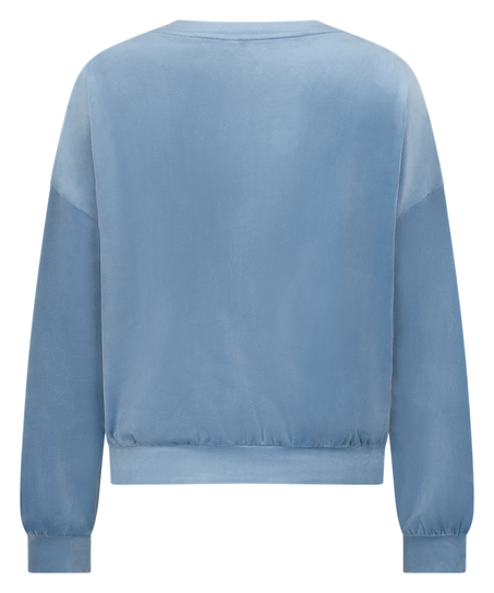 Velours Top, Blau