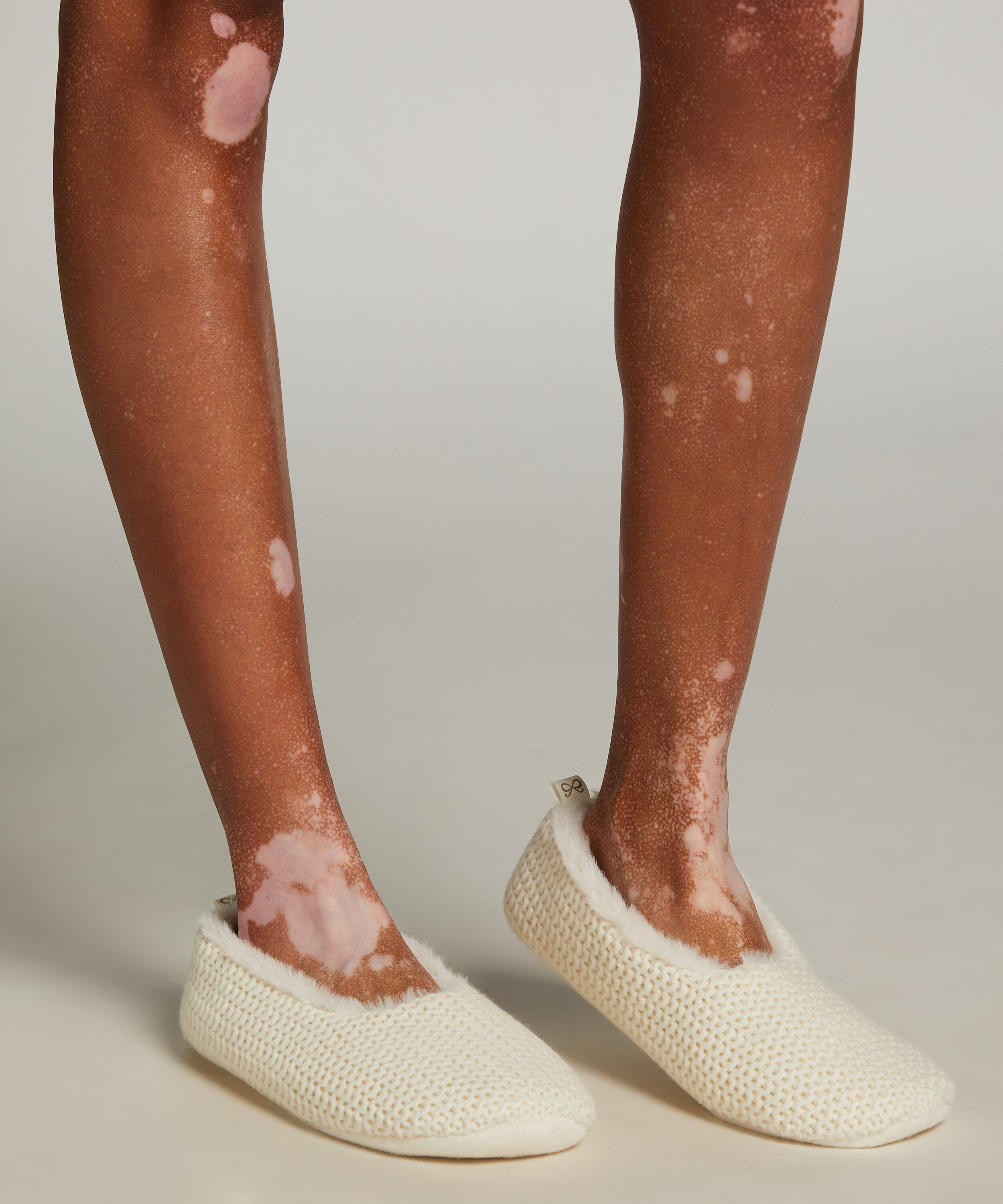 Ballerines Cosy, Blanc