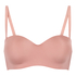 Gepolsterter trägerloser Push-Up BH mit Bügeln Smooth, Rose