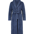 Bademantel Fleece, Blau
