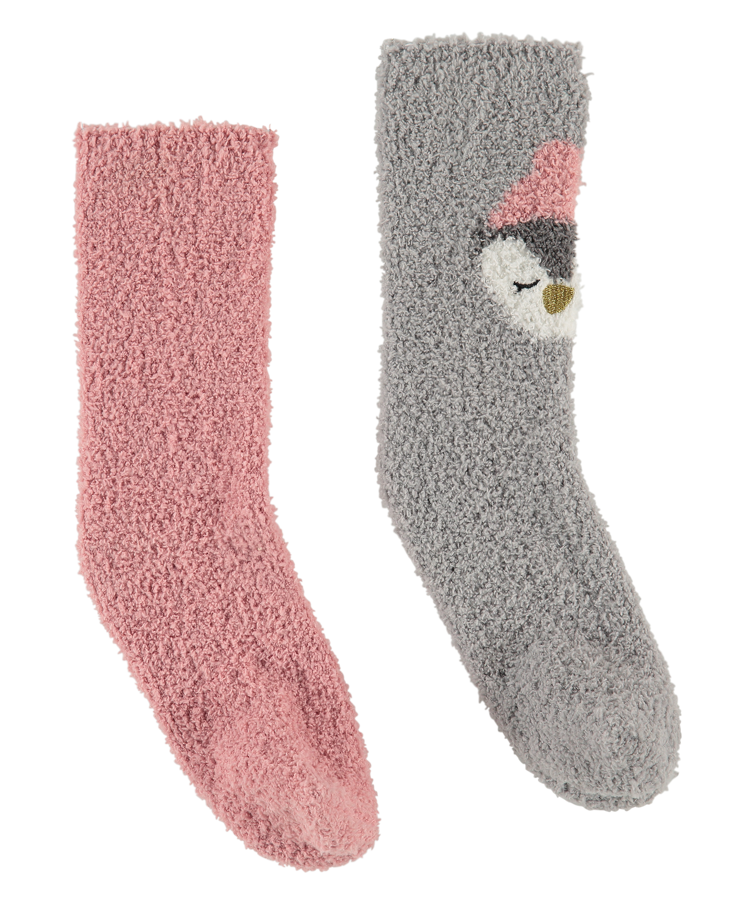 2 paires de chaussettes Cosy, Gris, main