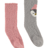 2 paires de chaussettes Cosy, Gris