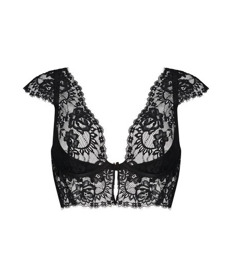 Vorgeformter Longline-Bügel-BH Trixie, Schwarz