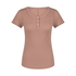 Haut de pyjama Henley, Marron