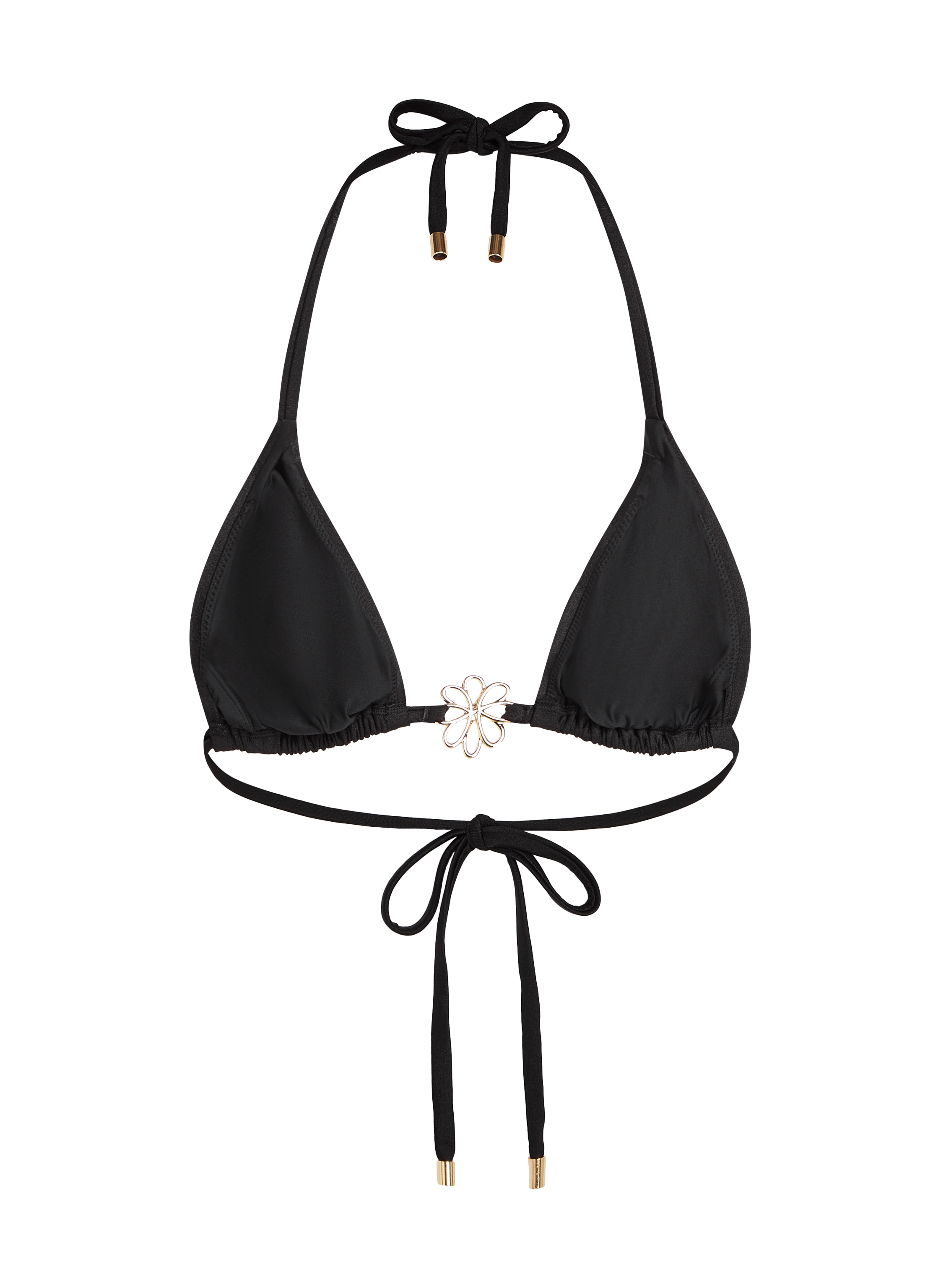 Triangel-Bikinioberteil Yucatan, Schwarz, main