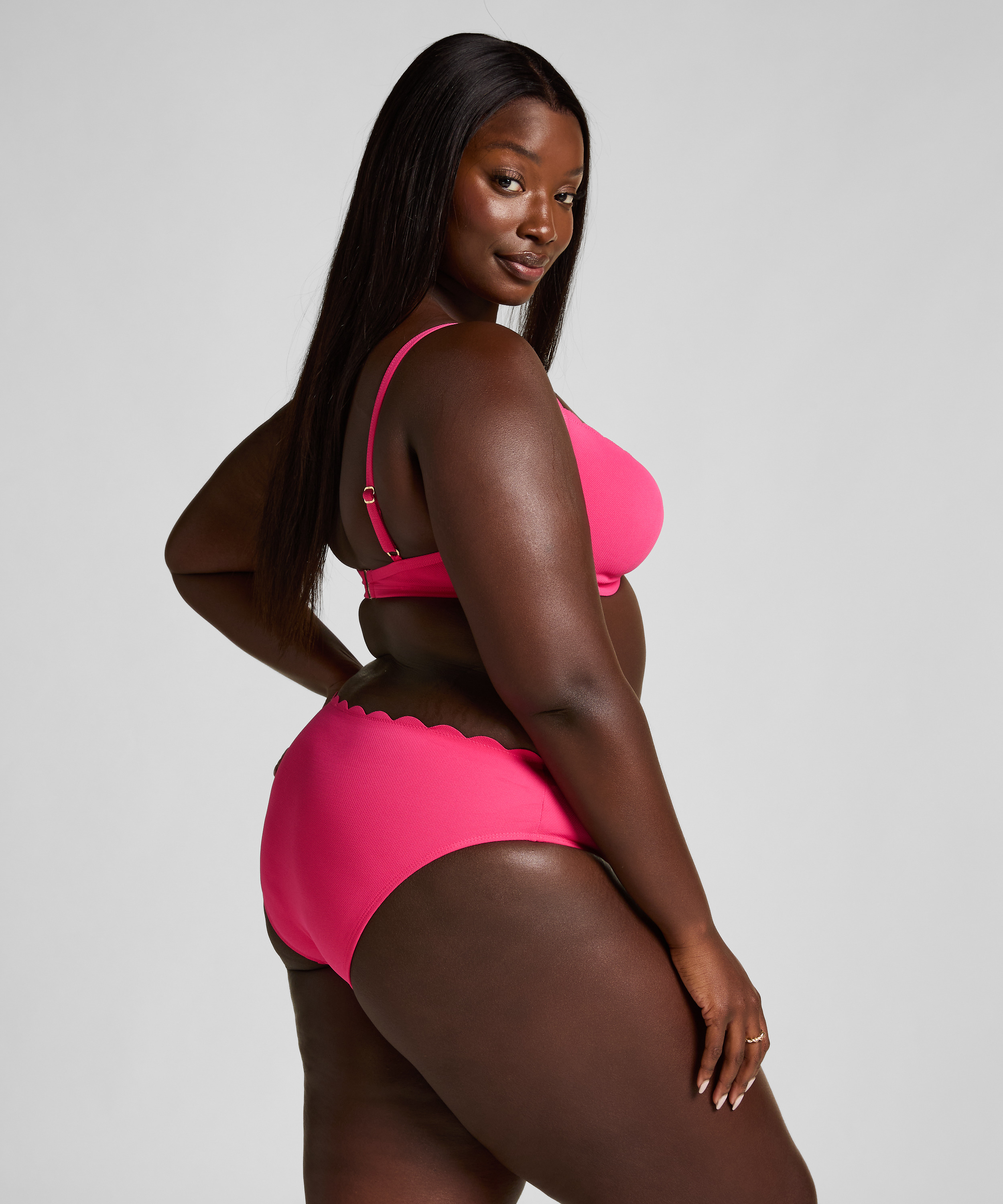 Vorgeformtes Bügel-Bikinitop Scallop, Rose, main