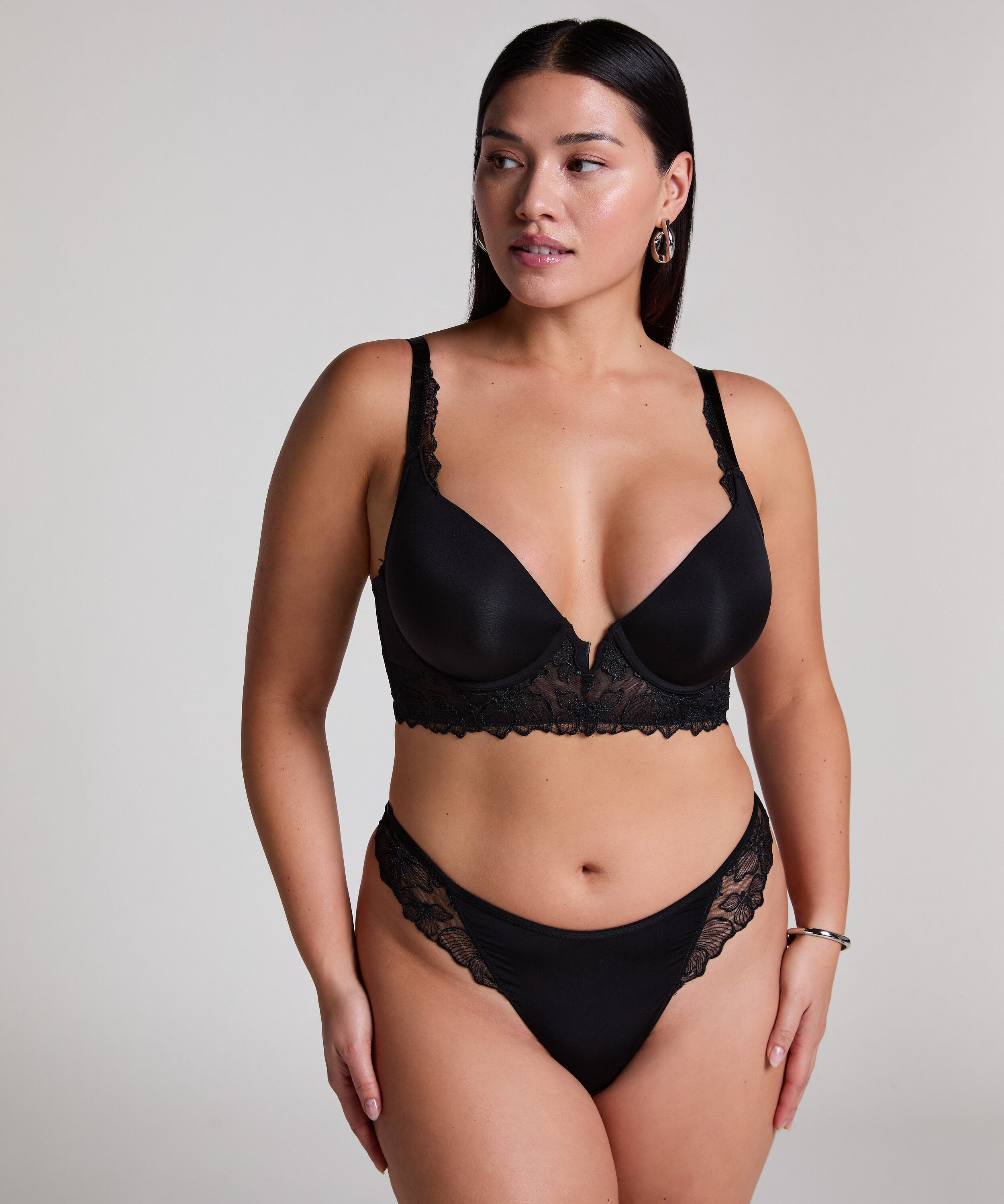 Soutien-gorge à armatures préformé push-up et longline Jemima