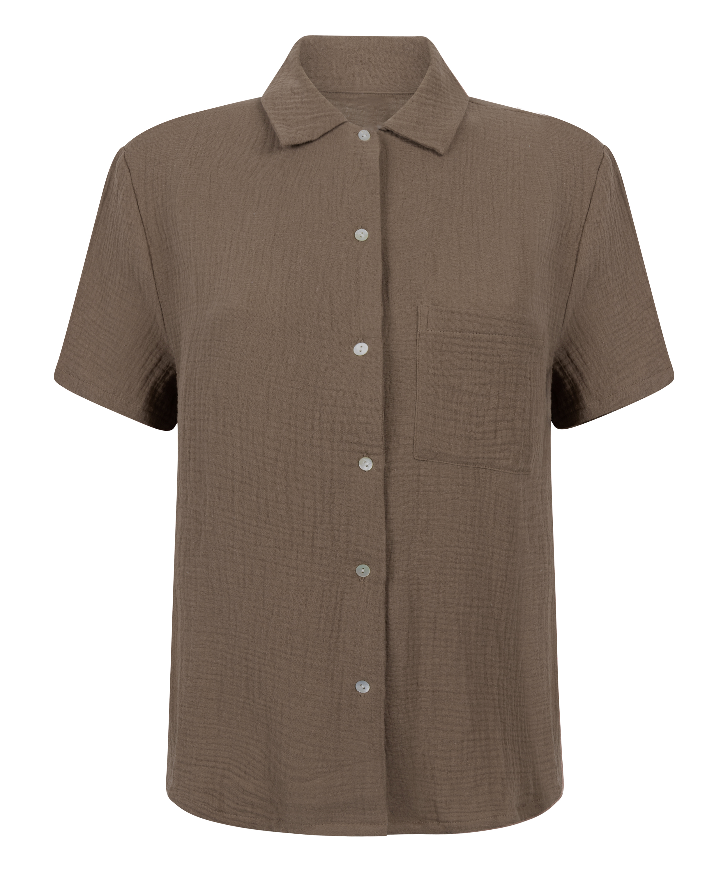 Musselin-Jacke, Braun, main