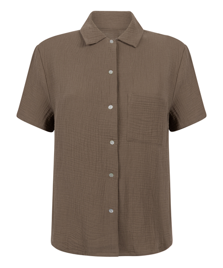 Musselin-Jacke, Braun