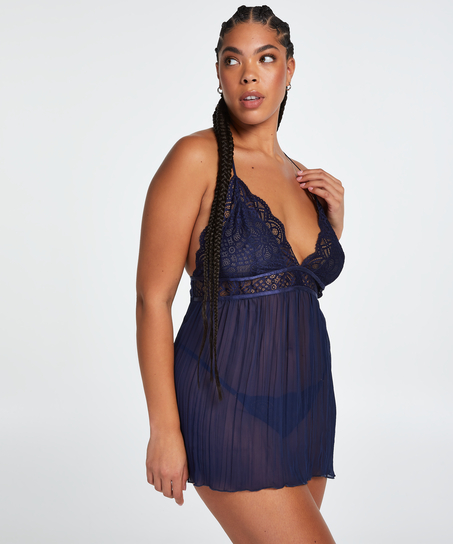 Babydoll Chiffon, Blau