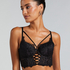 Soutien-gorge à armatures longline push-up préformé Char, Noir