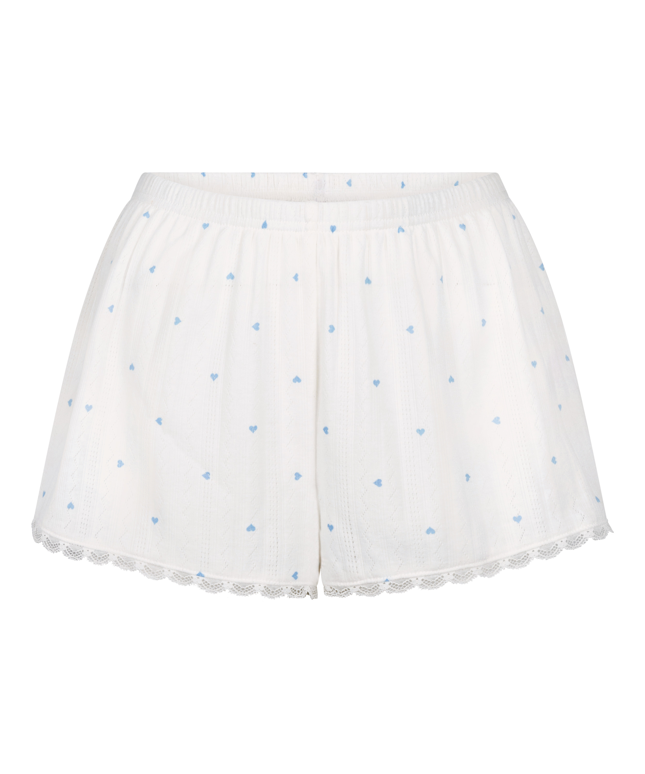 Pyjama-Shorts Pointelle, Blau, main