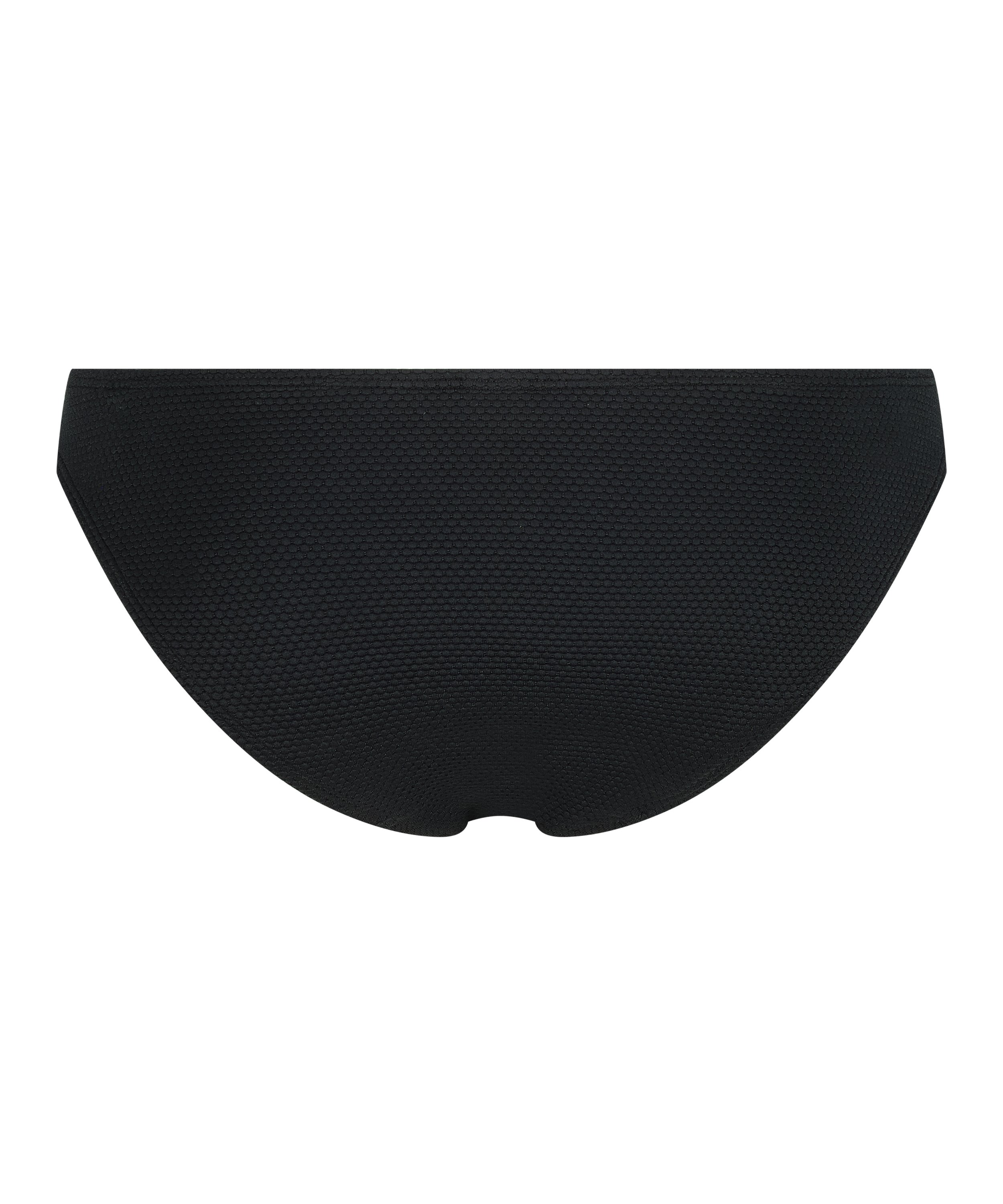 Slip de Bikini Rio Scallop, Noir, main
