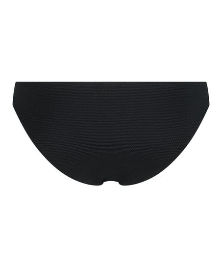 Slip de Bikini Rio Scallop, Noir