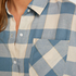 Pyjamatop aus Flanell, Blau