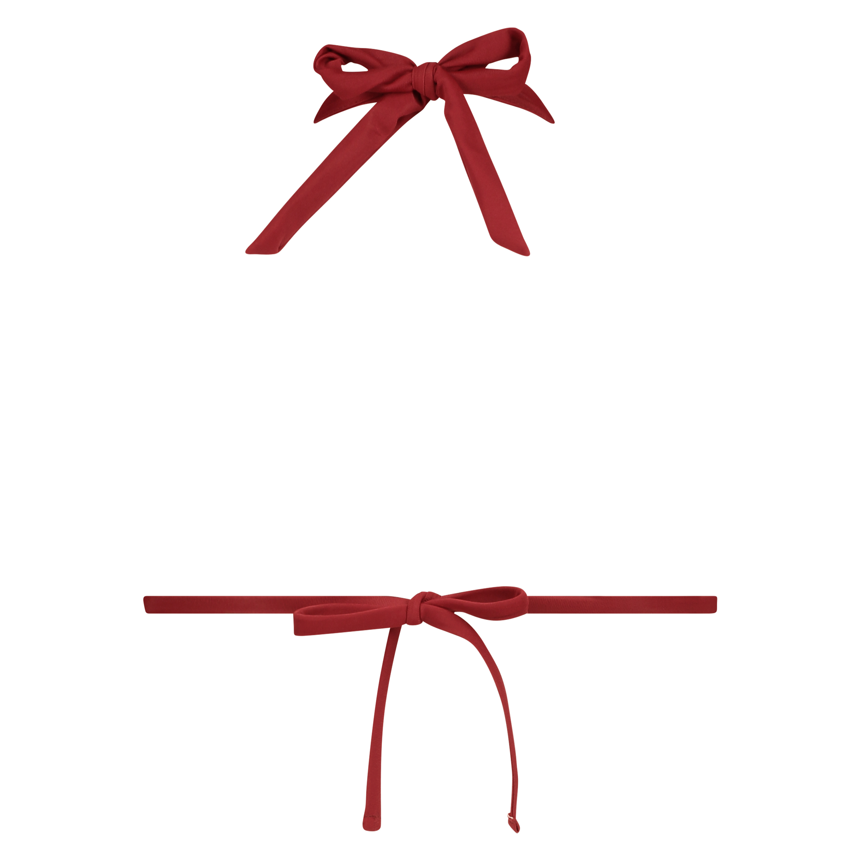 Triangel-Bikini-Oberteil Pagoda, Rot, main