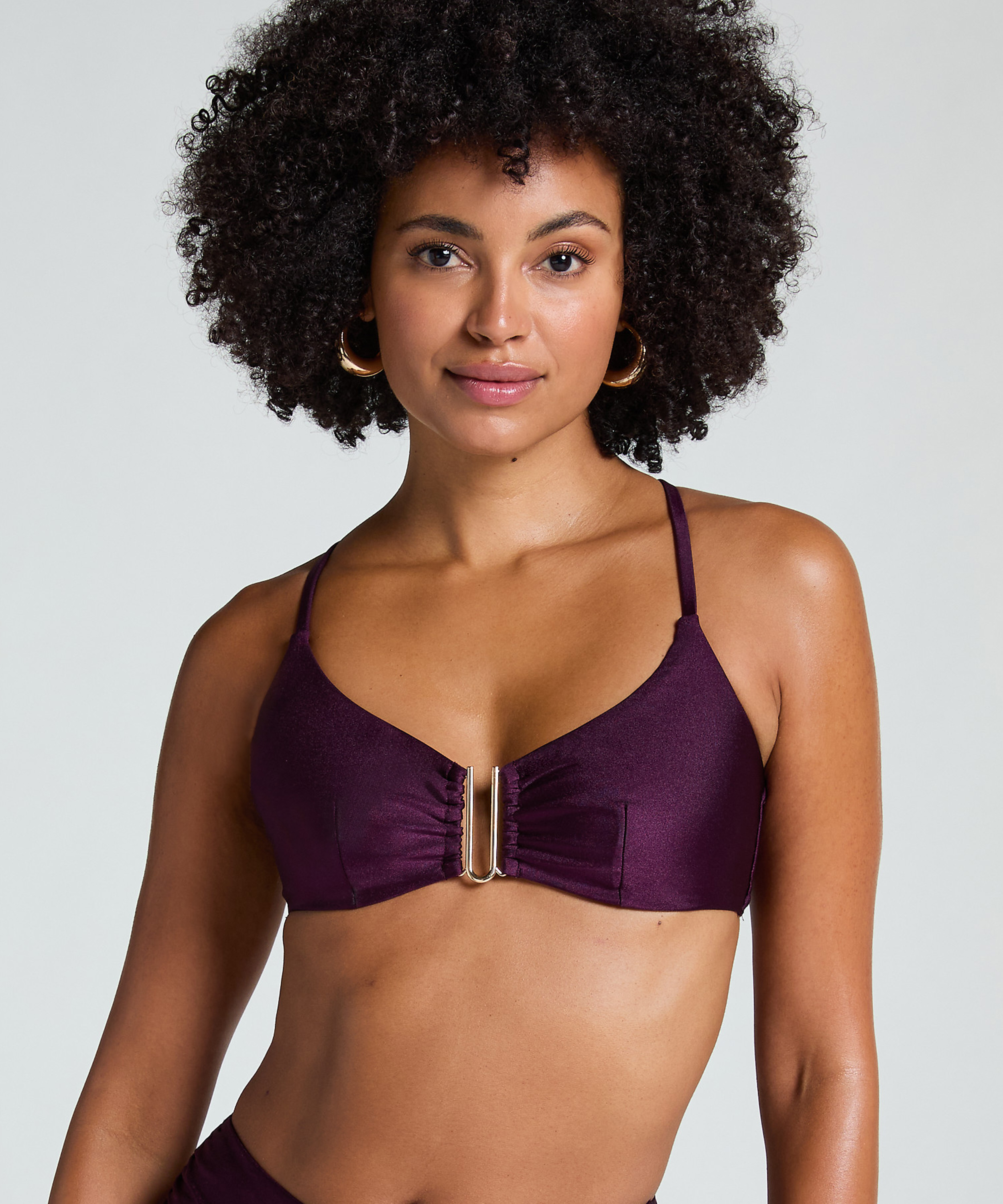Bikini-Crop-Top Costa, Lila, main