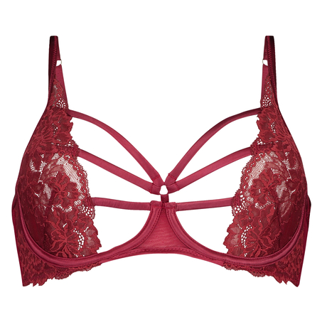 Soutien-gorge &agrave; armatures non-pr&eacute;form&eacute; Sosha, Rouge