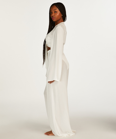 Top Langarm Knot, Wei&szlig;