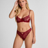 Soutien-gorge non-rembourr&eacute; &agrave; armatures Isabelle, Rouge
